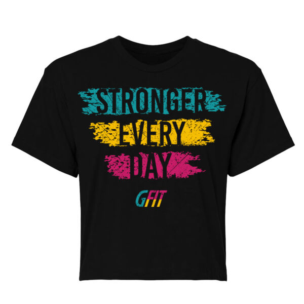 STRONGER EVERY DAY - WOMEN'S CROP T-SHIRT - $JMXNLY$ Thumbnail