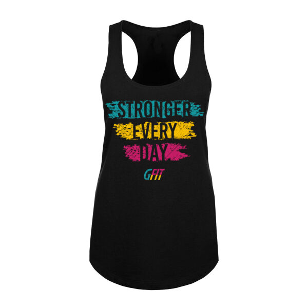 STRONG EVERY DAY - WOMEN'S FITTED TANK TOP - $JMXNLY$ Thumbnail